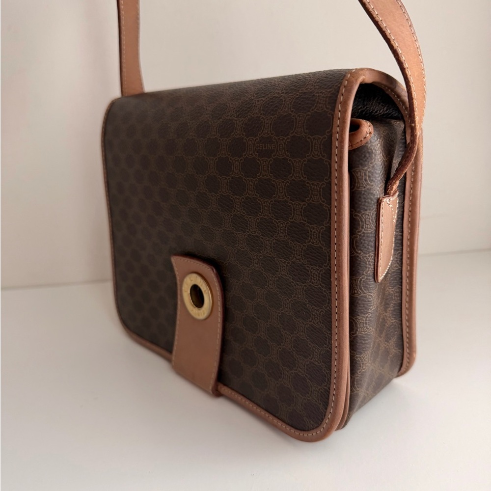 Authentic Celine Macadam M14 Flap Crossbody Bag - Picture 3 of 16